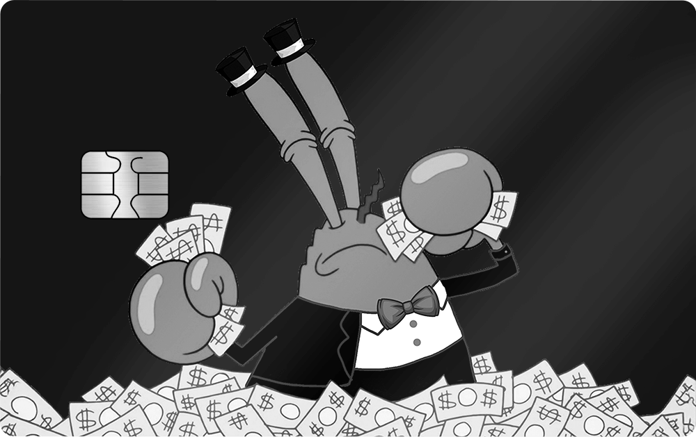 Rich Mr. Krabs Credit Card