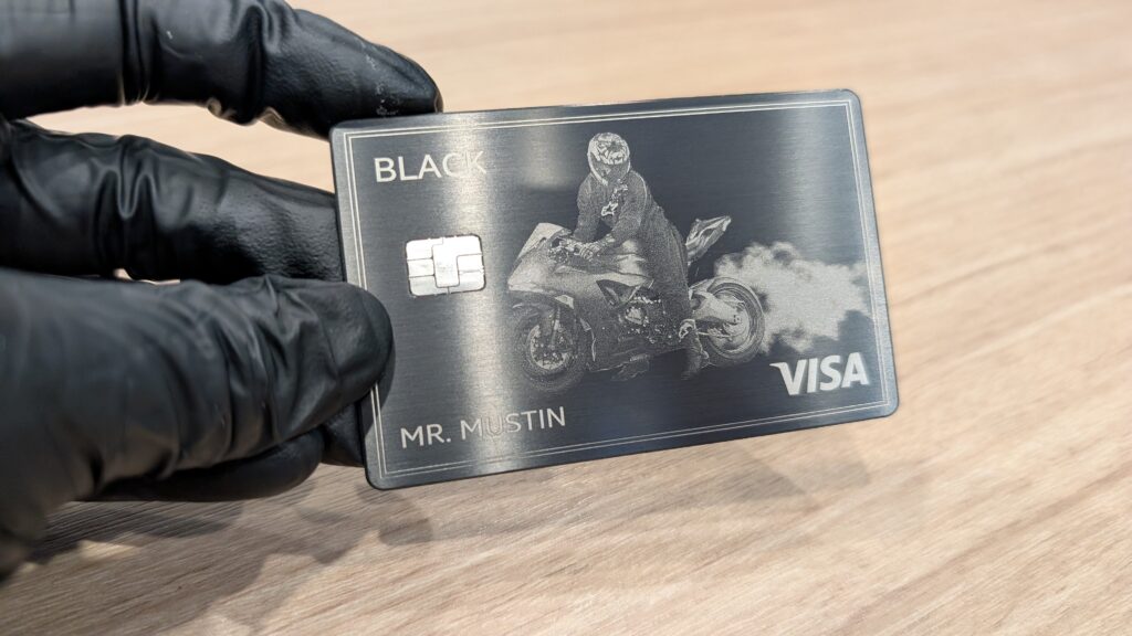 Custom Brushed Black Card