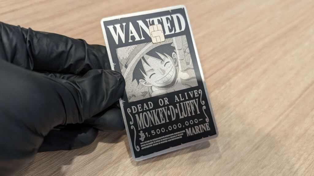 Luffy Wanted Card