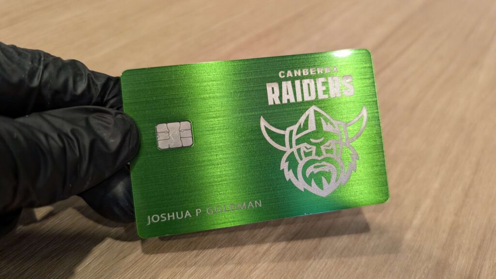 Custom Canberra Raiders Card