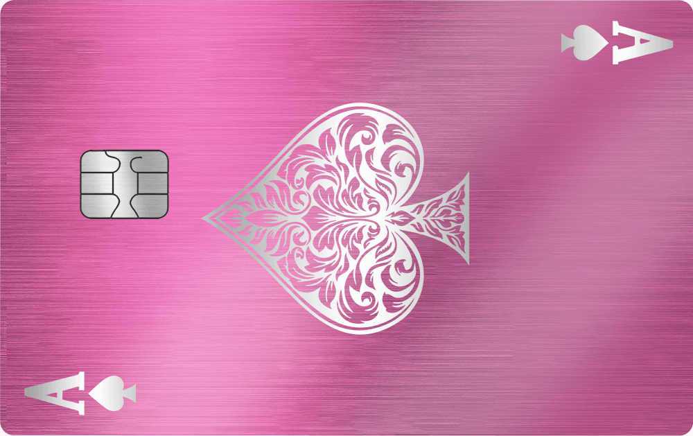 Brushed Pink Ace of Spades