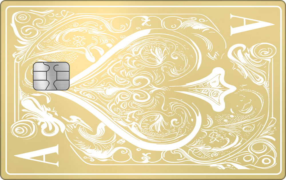 24K Gold Luxury Ace of Spades