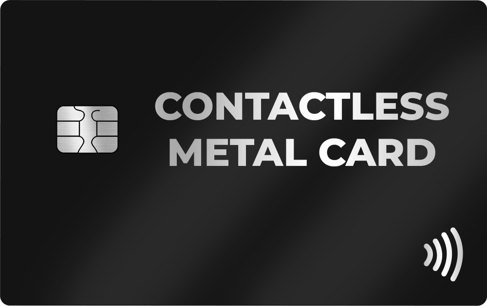 Contactless Metal Black Card